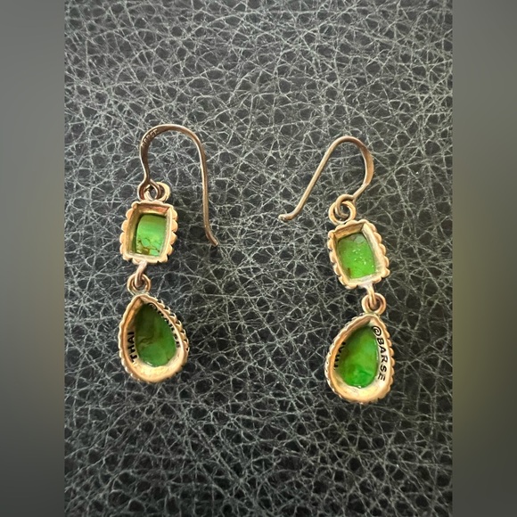 Studio Barse Earrings Bronze with Green Turquoise - Picture 3 of 8